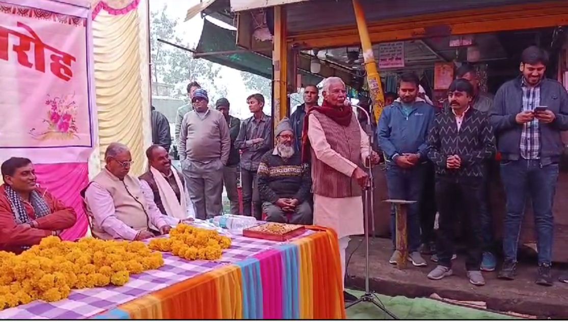 जनता दुकानदार संघ द्वारा विधायक श्री डॉ.सीताशरण शर्मा का किया गया स्वागत