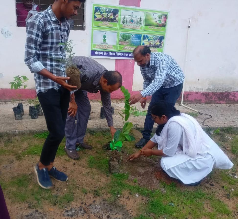 शासकीय हायर सेकेण्डरी स्कूल निमसाड़िया में वृहद वृक्षारोपण अभियान के अंतर्गत पौधारोपण कार्यक्रम हुआ संपन्न