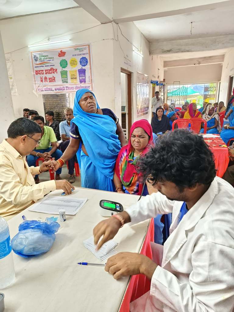 नगर परिषद बनखेड़ी द्वारा सफाई मित्र सुरक्षा शिविर का आयोजन किया गया