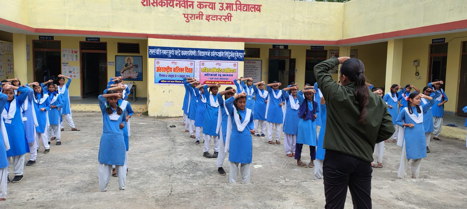 शक्ति अभिनंदन अभियान अंतर्गत बालिकाओं का मार्शल आर्ट प्रशिक्षण